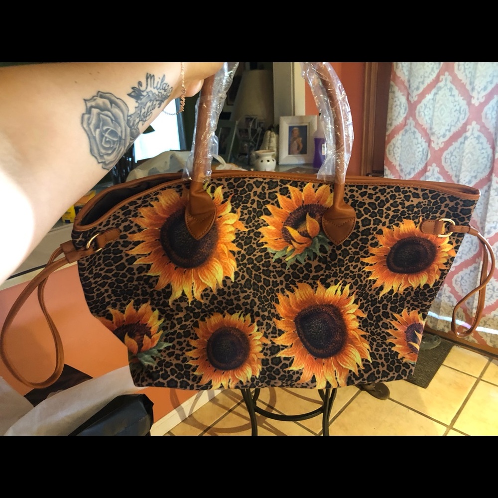 Sunflower tote/purse  (brand new)